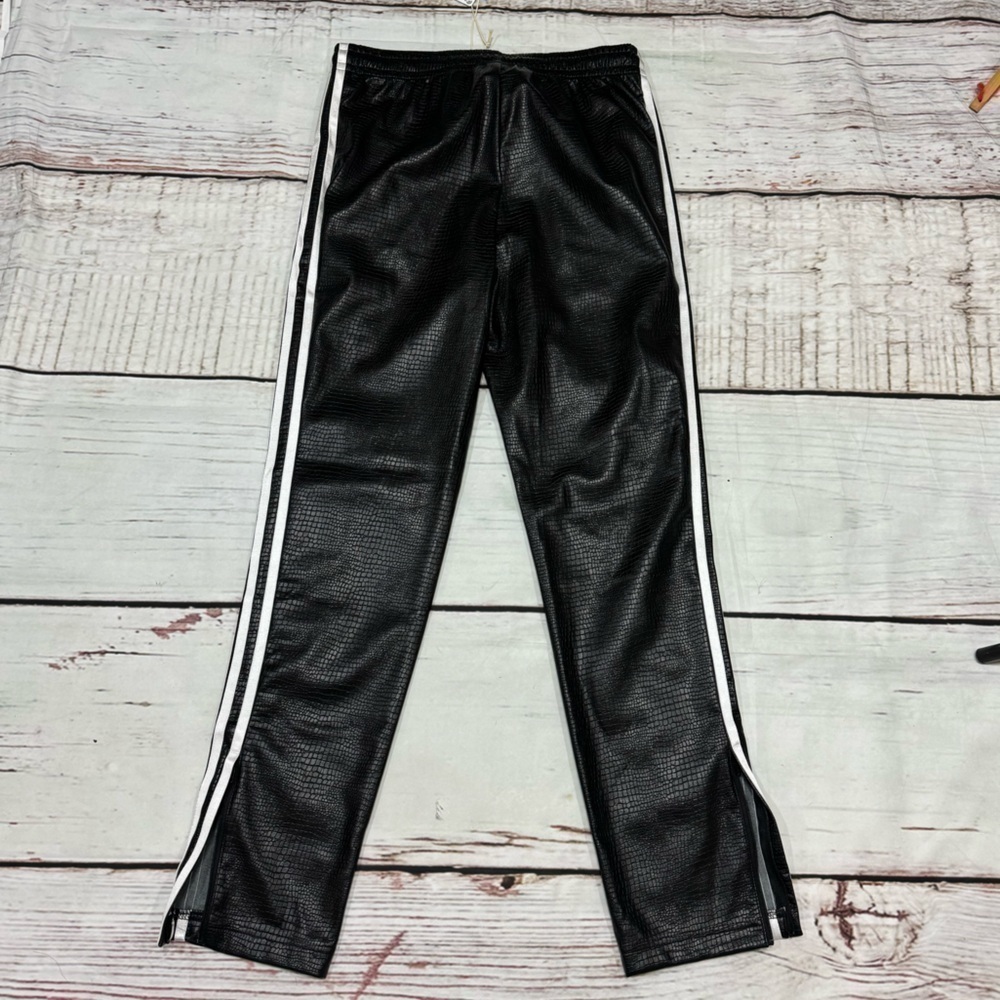 ADIDAS ORIGINALS PREMIUM FAUX LEATHER SST LUXE TRACK PANTS Python skin Small nwt - Picture 7 of 17